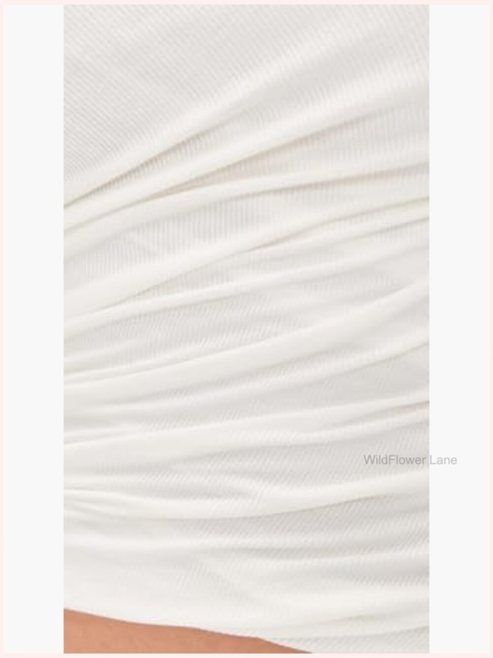 Lightweight Ribbed T-Shirt with Ruched Details - Picture 6 of 6